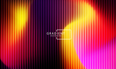 Vibrant gradient pattern with vertical glowing neon lines blending smooth and radiant colors. Minimalistic and futuristic abstract background perfect for creative digital designs. Vector illustration