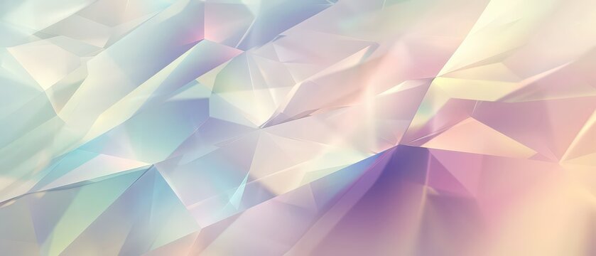 Colorful polygonal abstract background made of sharp 3D triangles in vivid pink, orange, blue, and purple gradients and lighting.