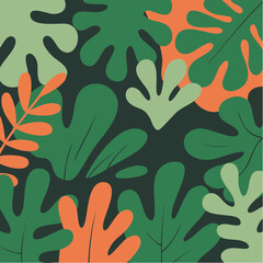 Vibrant tropical foliage brings a fresh, modern aesthetic to any design project, perfect for summer promotions and nature-inspired themes
