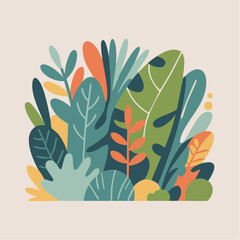 Lush tropical foliage bursting with vibrant colors and textures, perfect for adding a touch of nature-inspired artistry to any creative project