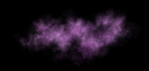 Vibrant soft pink smoke cloud on transparent background perfect for abstract mockup designs or experimental template use