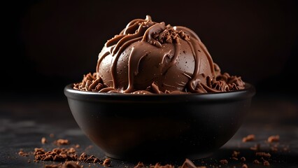 ice cream with chocolate