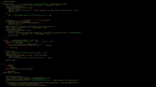 Computer source code flowing through digital streams suitable for hacking system or information security