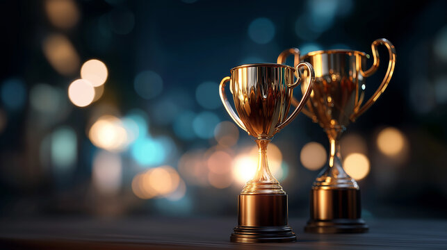 Recognition ceremony award background illustration faceless honor achievement defocused celebration prestige background applause trophy visualization success recognition