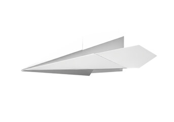 Dream big with a simple white paper airplane