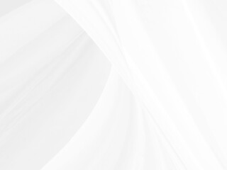 Clean abstract fashion woven beautiful soft fabric smooth curve shape decorative textile white background