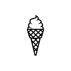 Ice Cream Cone icon theme symbol vector illustration isolated on white background