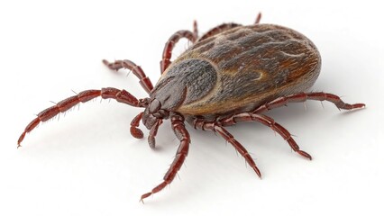 tick insect isolated on white background
