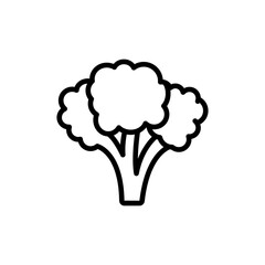 Nutrition icon symbol. Premium quality isolated broccoli element in trendy style.