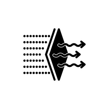 Filtration and separation icon. Line customizable illustration. Contour symbol. Vector isolated outline drawing. Editable stroke