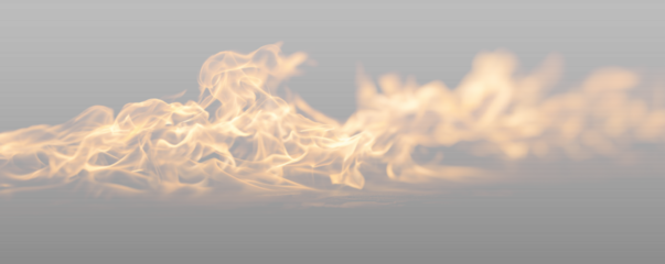 Intense flames leap and crackle on a transparent background, sending sparks in all directions. Thick smoke drifts through the fiery glow. The image captures hot embers and vivid fire motion. PNG