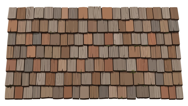 Detailed texture of wooden roof shingles a repeating pattern of rectangular pieces