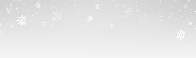 Snowfall PNG with delicate snowflakes and smooth bokeh lights on a transparent background.