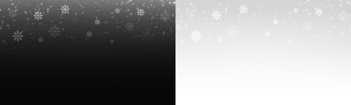 Snowfall PNG overlay in format with transparent background. Soft falling snowflakes and bokeh lights for seasonal photo editing and video overlays.