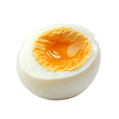 Soft-Boiled Egg with Runny Yolk on a transparent background