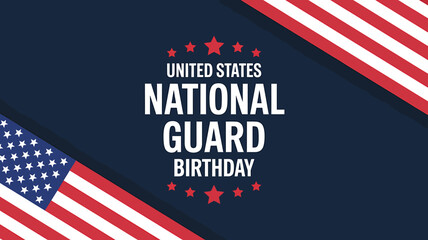 United states national guard birthday patriotic graphic design