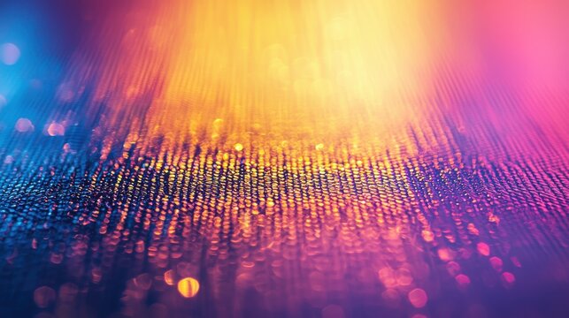Optical coherence colors laser interference patterns rainbow spectrum gradient diffraction textured surface microscopic wave formations light refraction effects