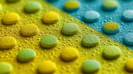 Colorful round pills pattern