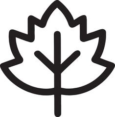 Obraz premium Maple leaf icon, vector style