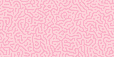 Pink seamless vector pattern with hearts, floral curves, and line art for textile decoration and wallpaper design. tile, wave, color, purple, decor, leaf. Seamless vector art of tiger and leopard skin