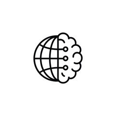Global artificial intelligence and technology concept