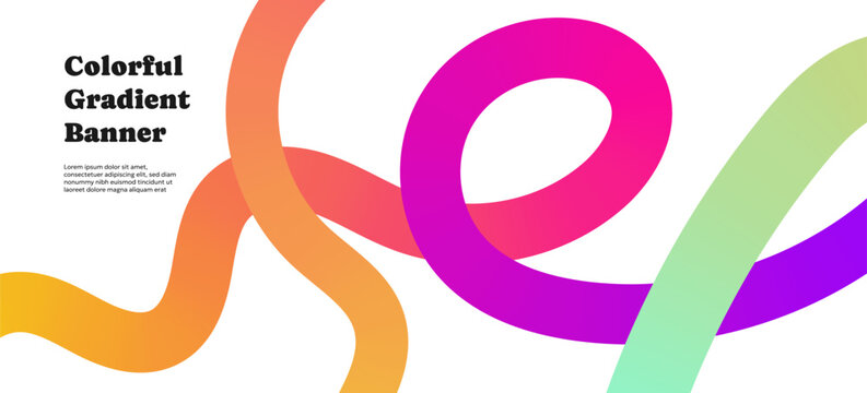 Neon gradient ribbons twist with lively squiggles and rainbow waves. Fluid curves and doodle shapes. Fun abstract background perfect for music graphic, bold layout and playful Memphis inspired design