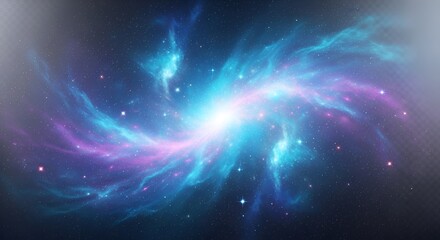 Obraz premium Cosmic Nebula: A stunning deep space nebula with bright stars and vibrant colors