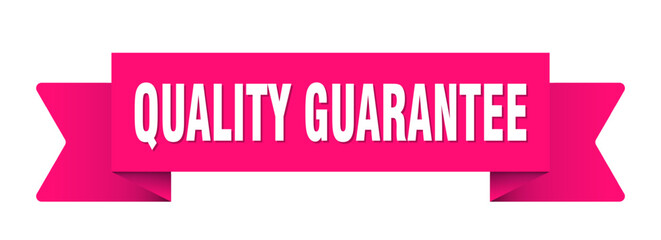 quality guarantee ribbon isolated on transparent background. quality guarantee ribbon
