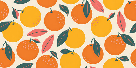 seamless pattern with autumn leaves