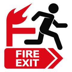 fire exit sign