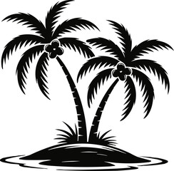 Palm tree vector 