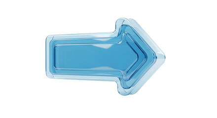 bold glossy blue right-pointing arrow with rounded edges — ideal for next-step navigation, proceed actions, directional cues, call-to-action buttons, or progress flows.

