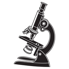 Microscope Illustration: A meticulously rendered illustration showcases the intricate design of a microscope, perfect for educational or scientific themes.