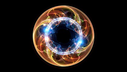 Firefly Inspired Overlapping Translucent Layers Forming Circle of Unity