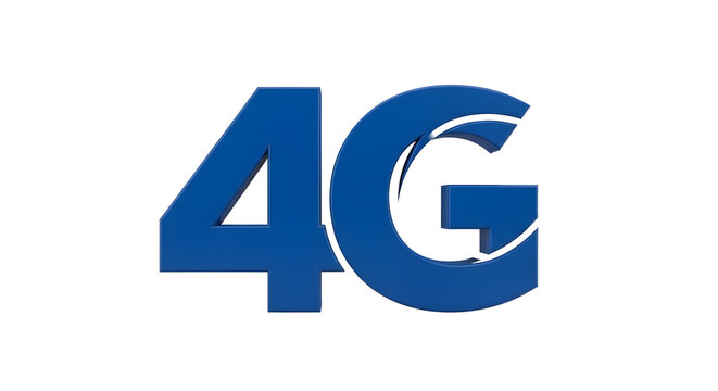 bold blue "4G" network logo, denoting mobile broadband, cellular connectivity, high-speed data, and wireless service — suitable for telecom, device specs, and connectivity badges.

