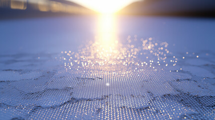 subtle hexagon grid, beveled light, futuristic but minimal, corporate technology backdrop