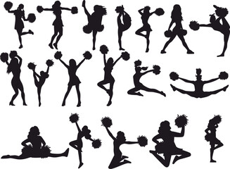 Cheerleader Silhouettes Collection