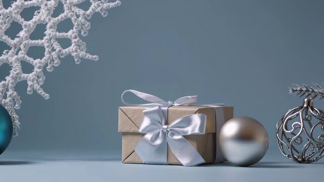 Holiday gift box arrangement product festive atmosphere view celebration