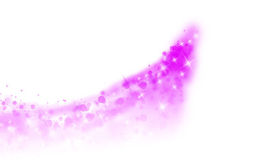 Pink white gradient glittery bokeh effect with sparkles magical trails png 