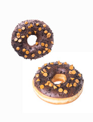 donut with tasty toppings and flavor