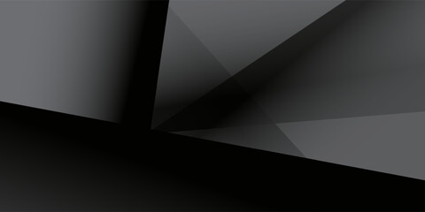 Black white dark gray silver abstract pattern background. Geometric shape. Line triangle angle fold polygon diamond 3D. Gradient. Rough grain noise. Light shadow. Matte shimmer. Design. Minimum.