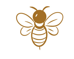 Honey bee vector illustration