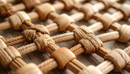 Glowing Thread Weave Design Representing Collective Unity and Harmony