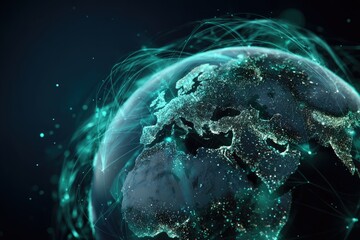 Digital globe, interconnected network