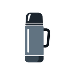 Thermos  icon on White Background Vector Art Illustration on white background.