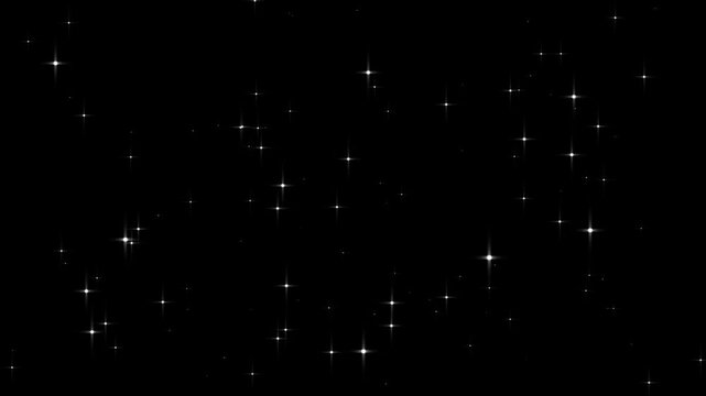 glitter stars particles background overlay, sparkle stars silver background christmas holiday, twinkle stars background animation effect festive holiday decoration, White shining dust light.