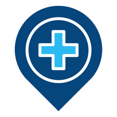 Fototapeta premium location vector icon