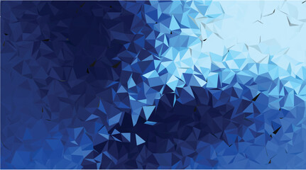 Obraz premium Abstract Blue Geometric Low-Poly Triangle Background Texture