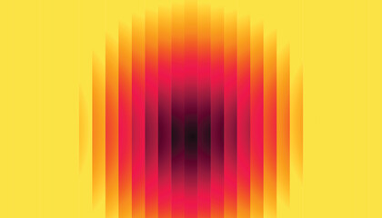 Vibrant Red and Yellow Radial Gradient Background with Striped Abstract Texture