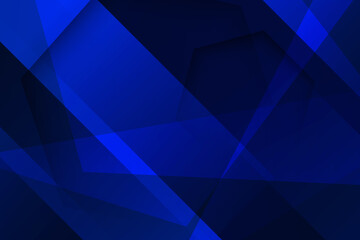 Blue abstract geometric background modern overlap design